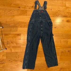 Dickies Men's Dark Blue Denim Overalls